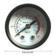 thumbnail image 5 of 0~180PSI 0-12Bar Utility Air Pressure Gauge Fitting Connection for Air Compressor Water Oil Gas- Diameter 4.2cm, 5 of 5
