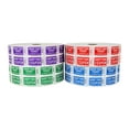 thumbnail image 3 of Double Row 2,000 Tickets/roll White Bristol Paper w/Color Ink 4 pk, 3 of 5