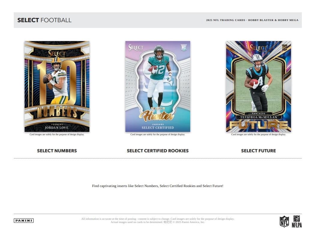 2025 Panini Select Football Hobby Mega Box