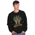 thumbnail image 4 of Funny Bigfoot Keep It Squatchy Graphic Pullover Crewneck Sweatshirt Brisco Brands S, 4 of 5