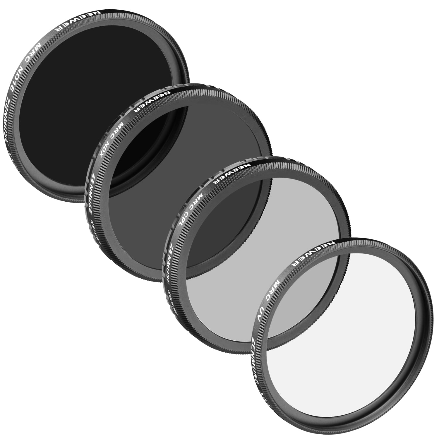 filtro ND16 + filtro ND2-400 Set de Pro filtros Neewer® para DJI Zenmuse X5 Inspire 1 hechos de múltiples capas con revestimiento de cristal óptico de alta definición Incluye: Filtro UV filtro CPL 