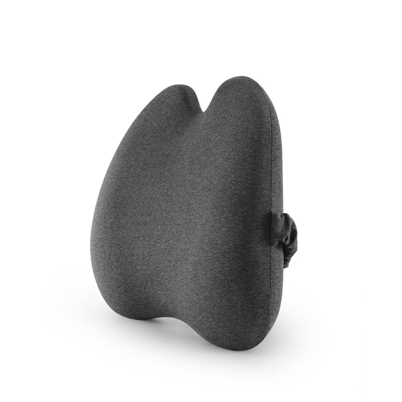 Coussin Lombaire Rond En Peluche - Soutien Dos, 50x70 Cm, Marron