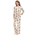 thumbnail image 4 of Matching Pajamas for Couples Monkey and Banana His and Hers Pajamas Sets Soft Long Sleeve Sleepwea, 4 of 8