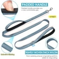 thumbnail image 3 of BAAPET Two Handle Dog Leash, Dual Soft Padded Handles with Traffic Control Handle Leash for Small Medium or Large Dogs (3/4'' x 5 FT, Gray), 3 of 7