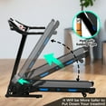 thumbnail image 3 of FYC 3.5HP 330LBS Weight Capacity Folding Treadmills with Auto Incline Foldable Electric Treadmill Running Machine  Bluetooth APP Heart Rate Sensor Workout Running Machine Walking Exercise, 3 of 9