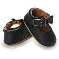 thumbnail image 4 of Baby Girl Shoes Non Slip Soft Sole PU Leather Infant Toddler Mary Jane Flats First Walker Crib Dress Oxford Shoes 3-18 Months, 4 of 7