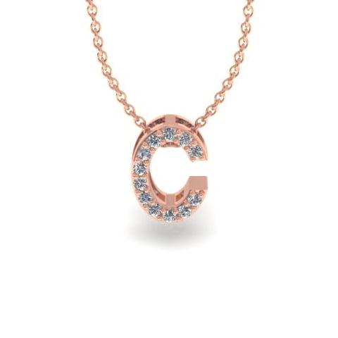 14 Karat Rose Gold With 12 Diamonds 