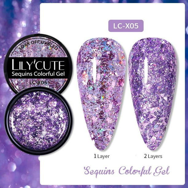 LILYCUTE 1 caja de extensión de uñas Gel extensión de esmalte de uñas Gel UV Gel duro para uñas puntas de forma de extensión de dedo herramienta de arte de uñas francés Tan Jianjun unisex