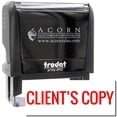 thumbnail image 1 of Large Self-Inking Client's Copy Stamp, Trodat Printy 4913, Press and Print Stamping, Impression Size 7/8" x 2-1/4", Up to 10,000 Impressions - Red Ink, 1 of 10