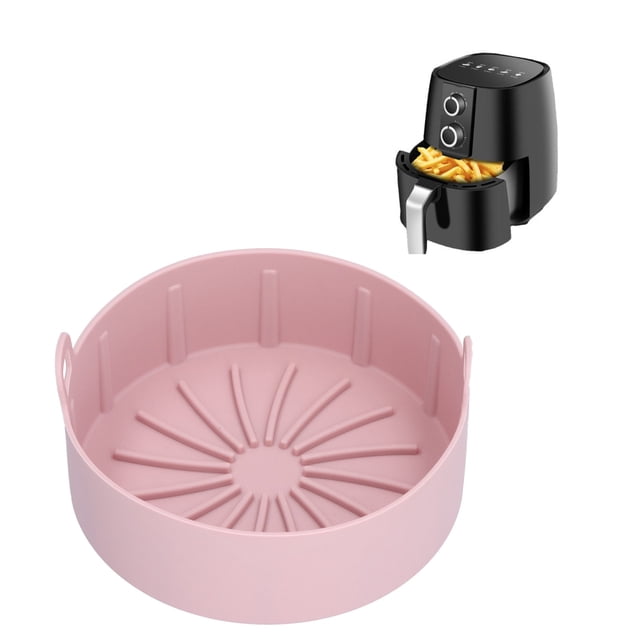 Reusable Silicone Pot, Non Stick Kitchen Electric Fryer Basket Baking Accessory Reusable Reusable Silicone Bowl Basket for