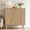 Natural, variant on Pamapic Fluted Storage Cabinet, Sideboard Buffet with Doors and Shelf, Wooden Console Table & Credenza, Multifunctional Entryway Cabinet for Living Room, Dining Room (Natural)