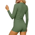 thumbnail image 7 of ITSAME Girls Rash Guard Swimwear Quick-Dry Long Sleeve Tops and Boyshorts Surfing Swimsuit 2-Piece Army Green Size 3-4, 7 of 7