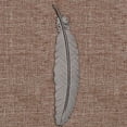 thumbnail image 1 of 1 Pcs Creative Metal Feather Bookmark Rose Gold Chinese Style Retro Craft Student Stationery Teacher Gift Gun black, 1 of 5