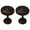 Mahogany, variant on Urbanest Medallion Curtain Holdback – Elegant Drapery Tieback, Farmhouse Drapery Hardware for Stylish Window Treatments, 2 Pieces, Weathered White
