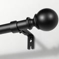 thumbnail image 1 of Barras de cortina Zeerobee, ajustables, resistentes, de 81 a 183 cm, color negro, 1 of 8