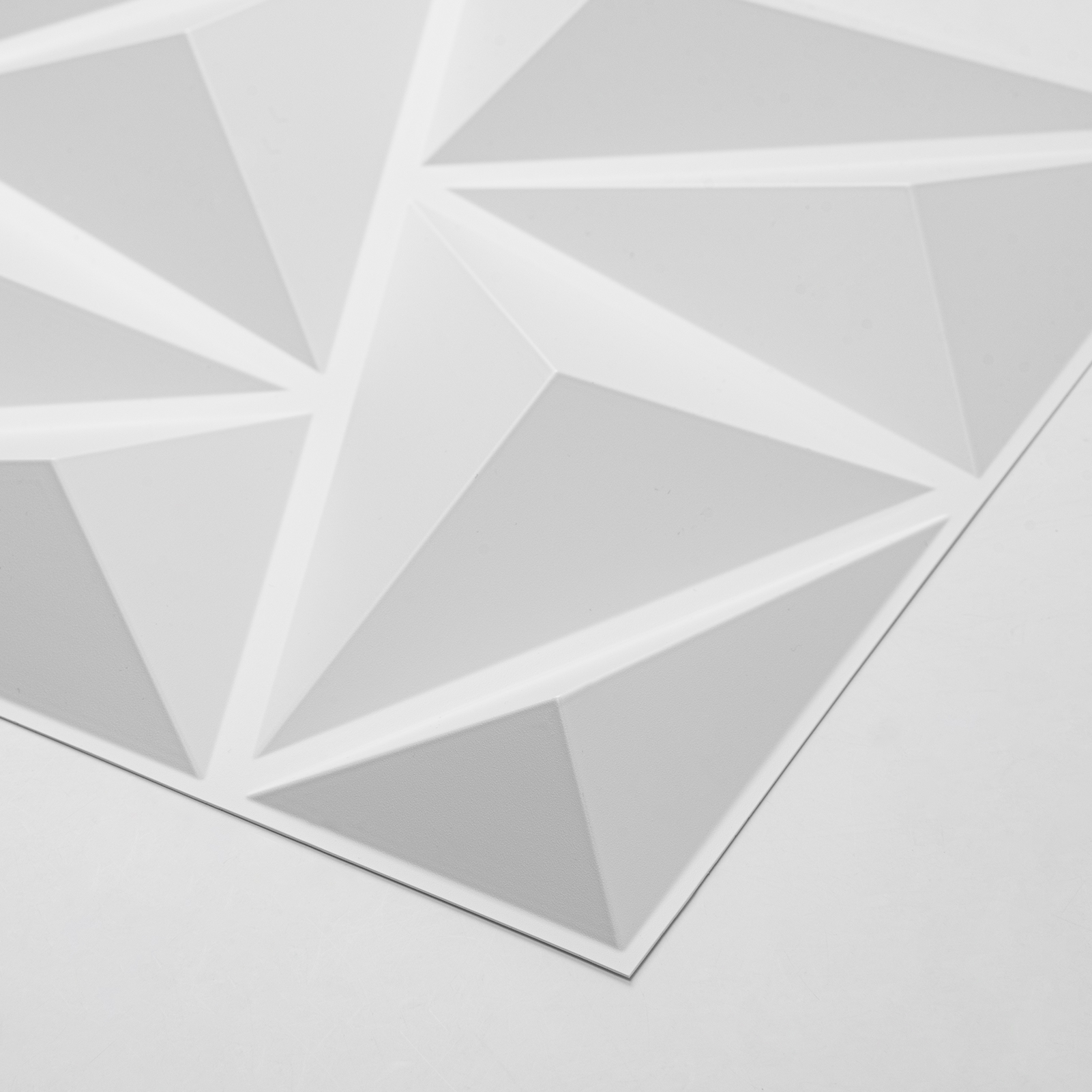 20PCS 11.8'' x 11.8'' PVC 3D Wall Panel Diamond for Interior Wall Décor in White, Wall Decor PVC Panel, 3D Textured Wall Panels
