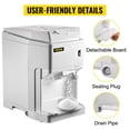 thumbnail image 5 of VEVOR Ice Shaver Machine Electric,Snow Cone Machine Commercial 265 LBS/H,Shaved Ice Machine with Ice Hopper & Lid, 250W Ice Crusher with Drain Pipe Tabletop with Adjustable Fineness, 5 of 9