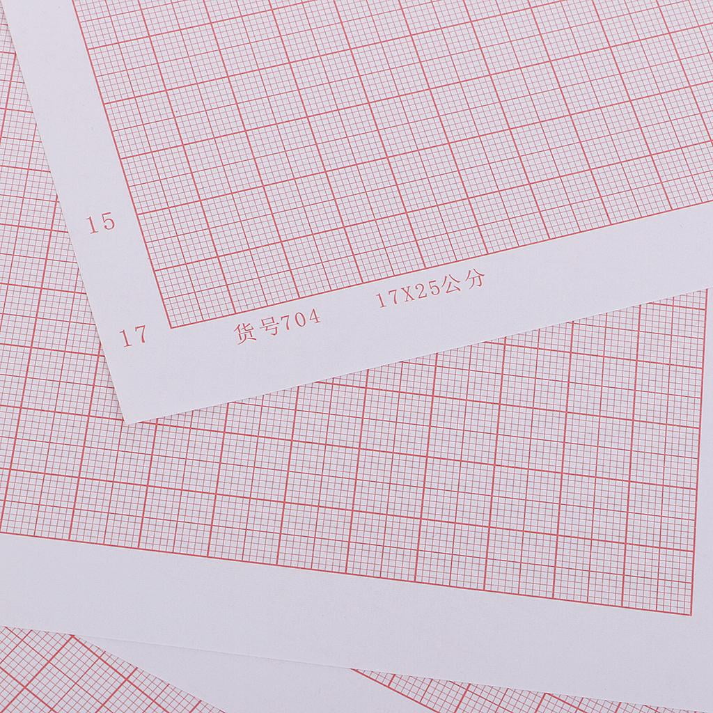 Milageto 100 Piece A4 Accurate Coordinate Paper Graph Paper Grids Science Square Paper