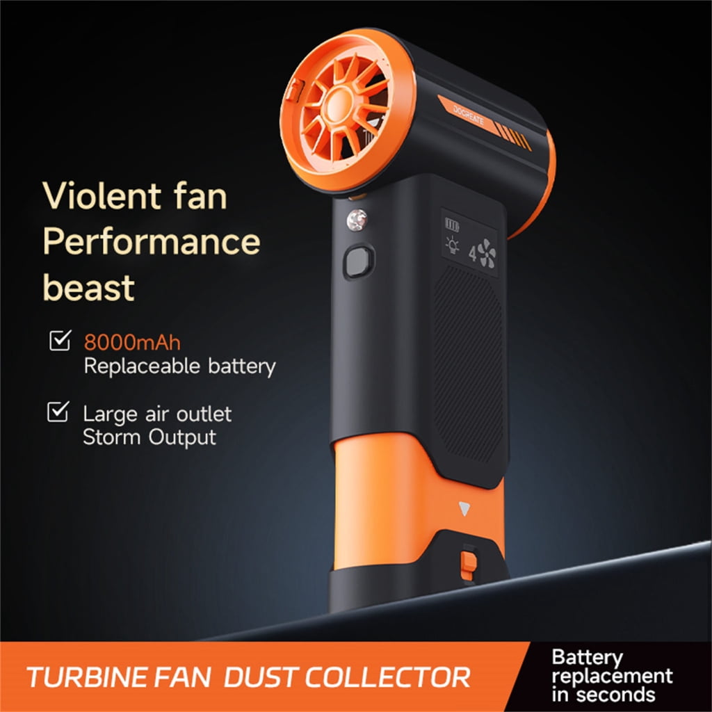 MOMOJIA Cordless Blower 8000mAh Air Duster with Interchangeable Nozzles Light Weight