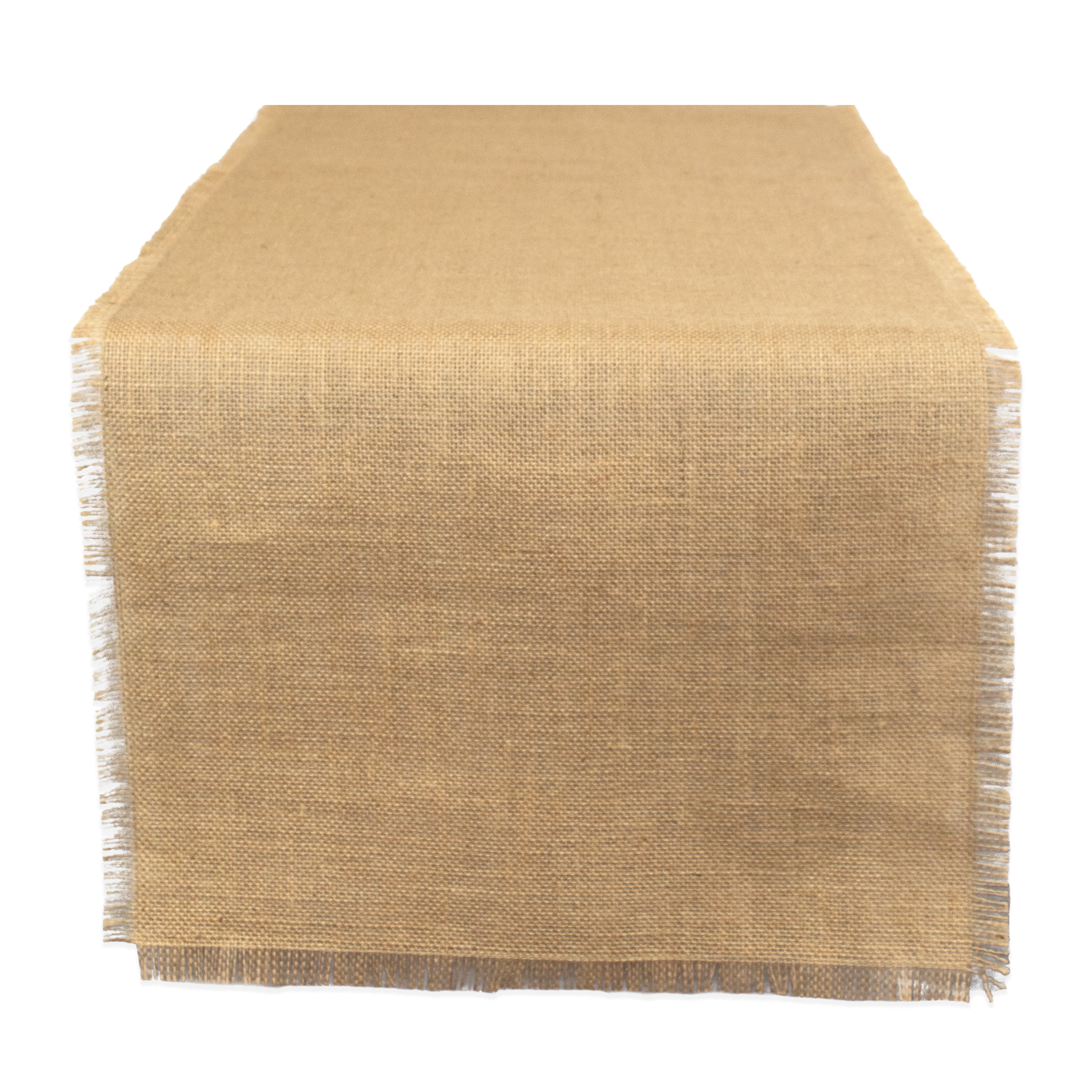 Design Imports Jute Burlap Solid Table Runner, 74"x15", 100 Jute