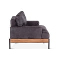 thumbnail image 5 of World Interiors Chiavari Ebony Leather Armchair in Antique Ebony Brown, 5 of 6