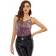 thumbnail image 1 of INSPIRE CHIC Camisola Brillante Con Lentejuelas Del Día De San Patricio Para Mujer Club Party Sparkle Cami Top Púrpura S, 1 of 5