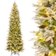 thumbnail image 1 of Costway Árbol de Navidad flocado de 270 cm con 1310 puntas de ramas de PVC PE 470 luces LED de color blanco cálido, 1 of 4