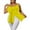 Yellow, variant on Mikilon Women Bowknot Bralette Tops Solid Color off Shoulder Blouse