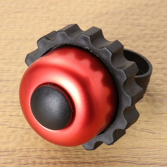 Raindrops Red Bell with Loud Clear Sound, Aluminium Alloy and Brass Dome for Bikes and Scooters