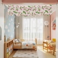 thumbnail image 3 of Pink Magnolia Door Banner Floral Branches Leaf Botanical Newspaper Texture Small Scalloped Hanging Banner for Door, Hanging Flag Backdrop Decoration for Wall Window Party 3pcs, 10 x 16 Inch, 3 of 9