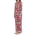 thumbnail image 2 of joogoo Pajamas Set for Women Retro Rose Flowers Long Sleeve Pjs Loungewear XL, 2 of 7