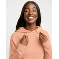 thumbnail image 4 of Hanes Women's Garment Dyed Fleece Hoodie Cantaloupe Orange XL, 4 of 5