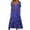 C-Navy653, variant on FEIFLY Dresses Flowy Boho Vacation For Women 2025 Short Sleeve Flower Round Tie Button Long Straight Dress With Pocket Sundress Stylish Wear