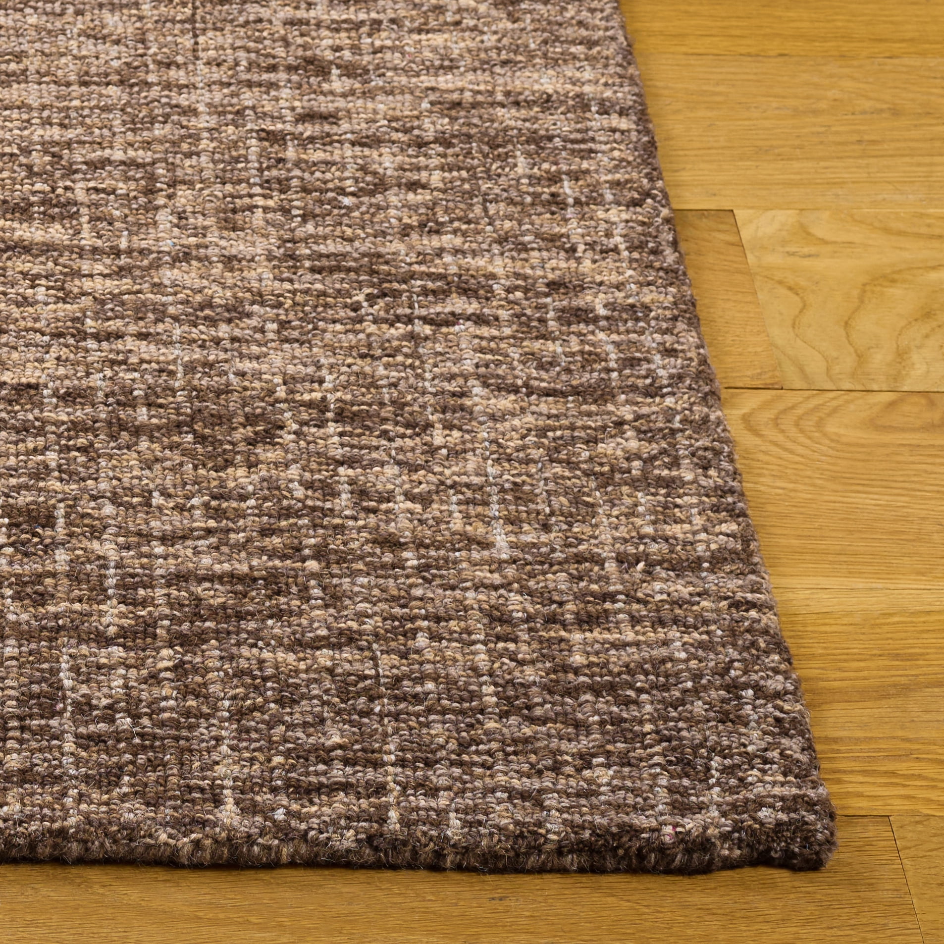 Safavieh Abstract Delia Distressed Wool Area Rug, Brown/Beige, 6' x 6' Square
