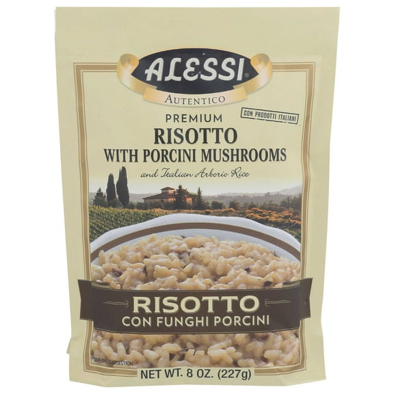 Alessi Risotto with Porcini Mushrooms - 8 oz Pack of 4