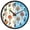 Autumn Trees, variant on Dailycode Night Light Wall Clock Glow in The Dark 12 inch Battery Operated Silent Luminous Clocks, Gorgeous Leopard