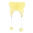 thumbnail image 3 of Gorro de invierno para niños con orejeras, ligero y adorable, para exteriores, con protección para las orejas. Amarillo, 3 of 9