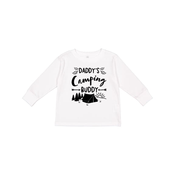 Inktastic Daddys Camping Buddy Boys or Girls Long Sleeve Toddler T-Shirt