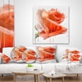 thumbnail image 4 of Designart Red Rose Painting with Splashes - Floral Throw Pillow - 12x20, 4 of 5