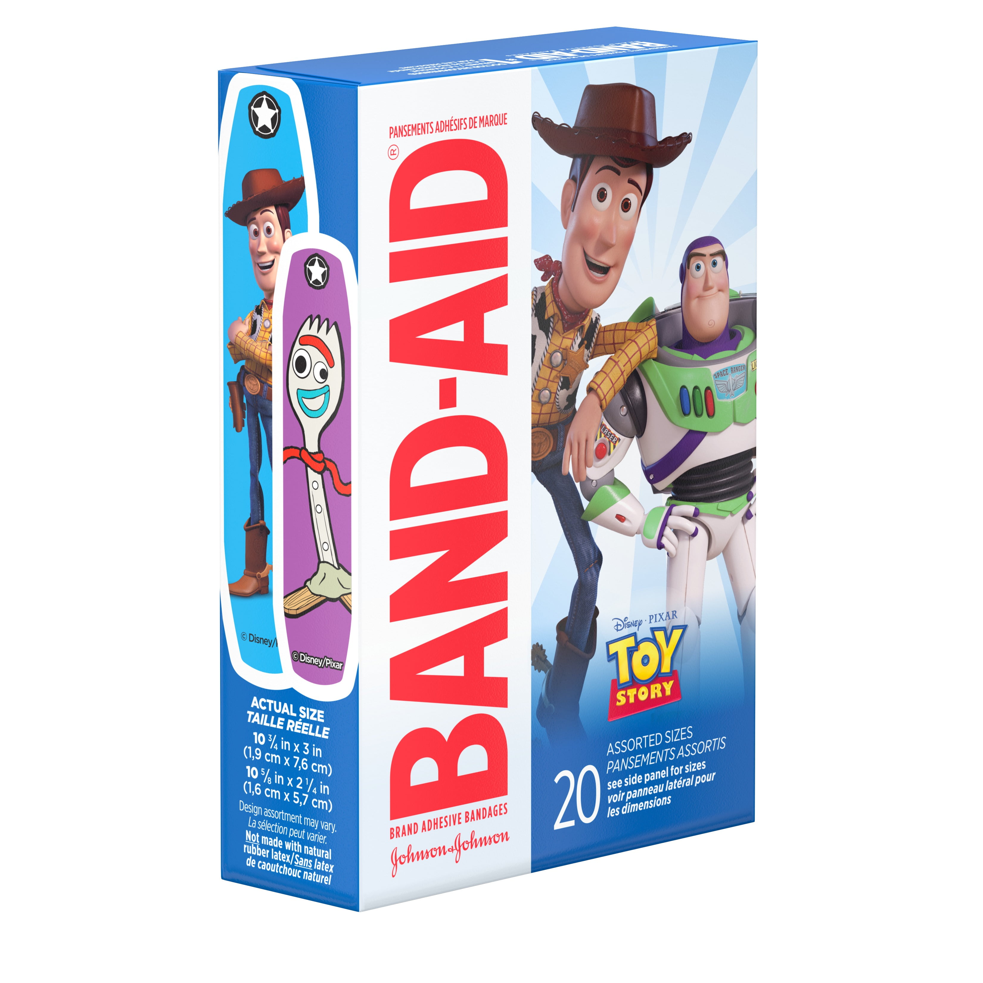 Band-Aid Bandages, Disney/Pixar Toy Story 4, Assorted Sizes 20 ct (Pack of 4)