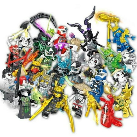 24 Pcs Ninjago Anime Ninja Building Blocks, Action Figures Battle Kits, Perfect Collectible Gift for Kids