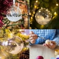 thumbnail image 4 of 10 Pack Clear Fillable Balls Ornament, 1.6 Inch Hanging Plastic Balls Transparent Decor Balls for DIY Craft, 4 of 6