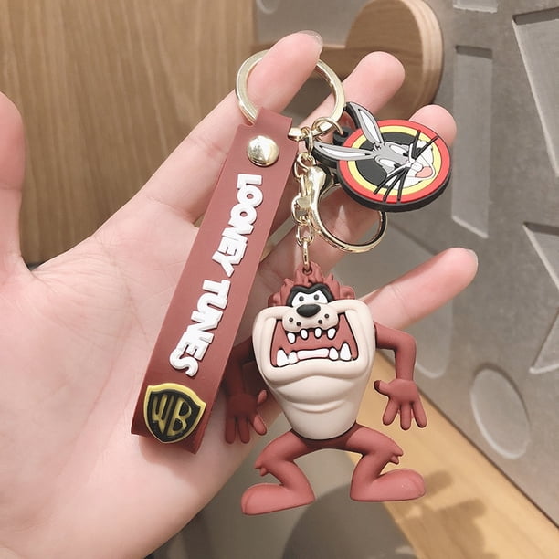 Para Anime lindo Bugs conejo llavero dibujos animados personalidad epoxi bolsa colgante llavero pequeño regalo creativo llavero xuanjing unisex