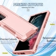 thumbnail image 6 of JTCASES for Samsung Galaxy S24 Ultra Case with Wireless Charging, Hybird Shockproof Bumper Anti-fall Rugged Non-slipping Protective Shell for Samsung Galaxy S24 Ultra (6.8" 2024), Rosegold, 6 of 8