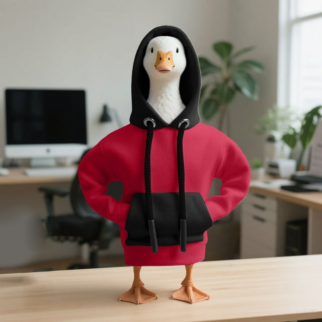 BotaniNest Desk Goose Outfits Hoodies Tabletop Goose Accessory Mini Porch Goose Costume
