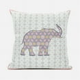 thumbnail image 3 of Amrita Sen Designs  18 x 18 in. Elephant Silhouette Duo Broadcloth Indoor & Outdoor Zippered Pillow - Multi Color, 3 of 6
