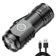 thumbnail image 4 of Mini linterna LED de 3 LED, linterna portátil antideslizante para acampar y senderismo (LED), color negro, 4 of 4