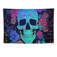 thumbnail image 5 of ONETECH  Skull Tapestry Trippy Tapestries for Bedroom Aesthetic Decor Skeleton Tapestry Wall Hanging for Living Room Dorm Psychedelic Hippie Art, 5 of 7