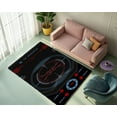 thumbnail image 2 of Rugfest Futuristic Sci-Fi Washable Rug - Non-Slip Backing, Easy to Clean, Perfect for Home and Living Room 71x90inch (180x230cm), 2 of 7