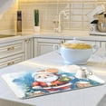thumbnail image 6 of Christmas Santa Claus Gift Dish Drying Mat Microfiber Kitchen Pad Large Counter Absorbent Dish Mats Drainer Rack 18"x24", 6 of 7